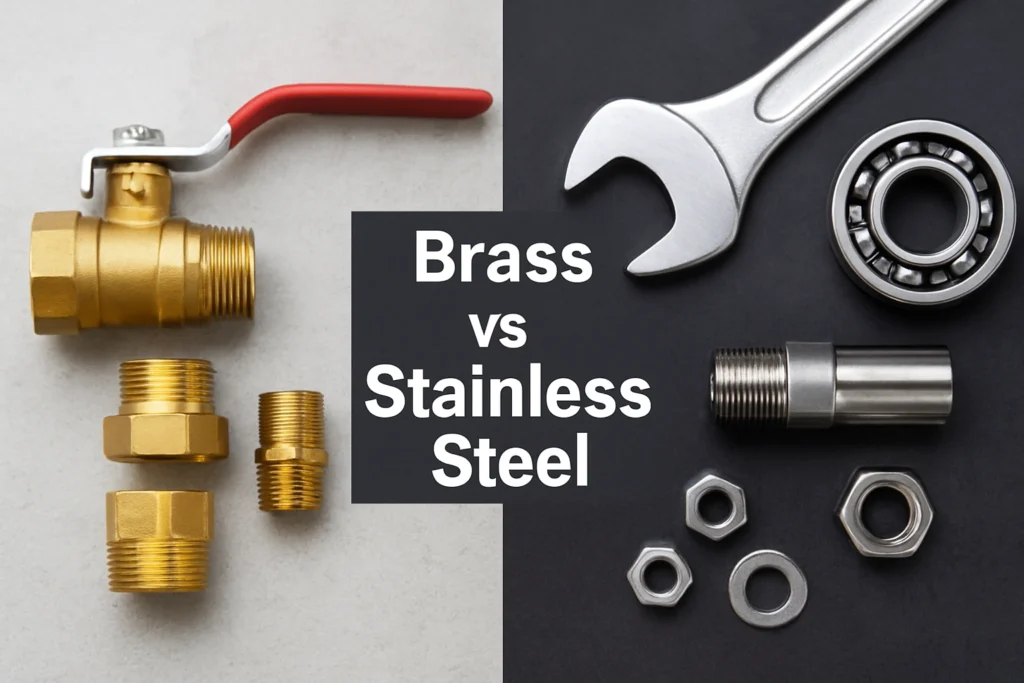 Brass and steel tools for industrial use
