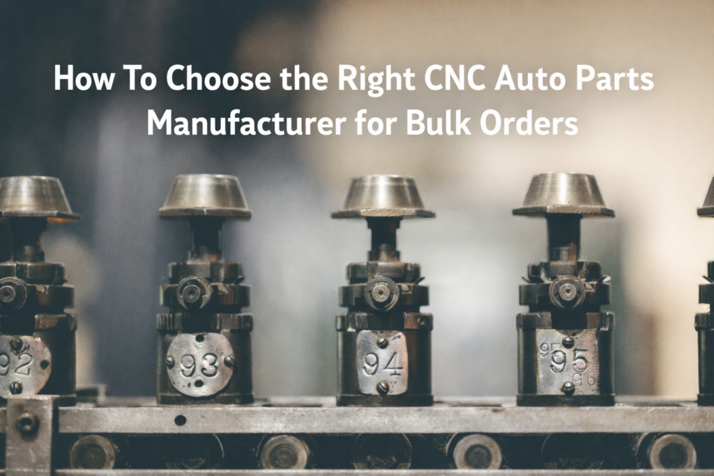 CNC auto parts in bulk production line