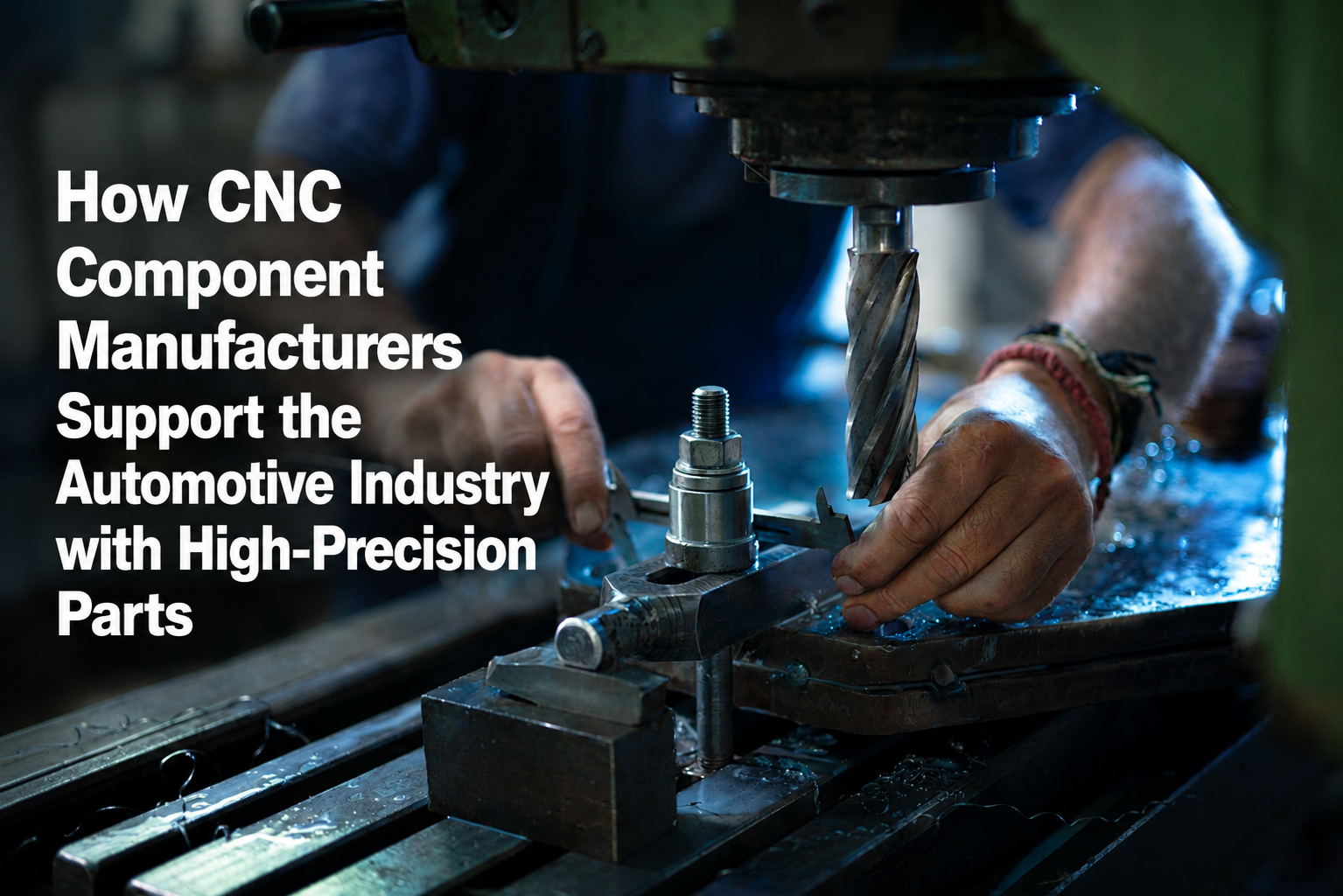 Industrial CNC machining process